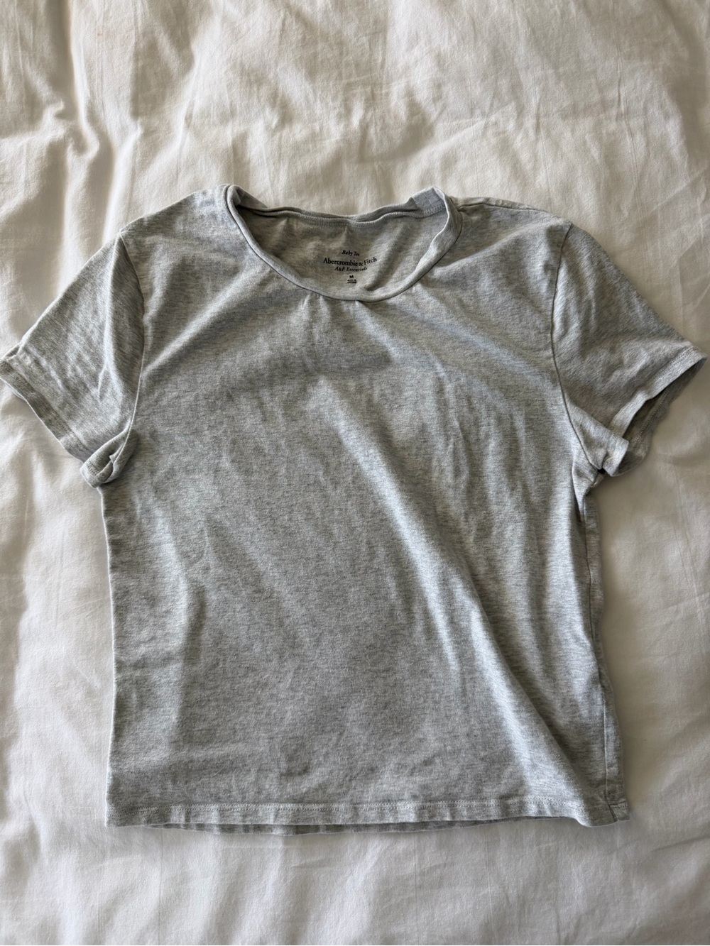 Abercrombie Gray baby tee size medium